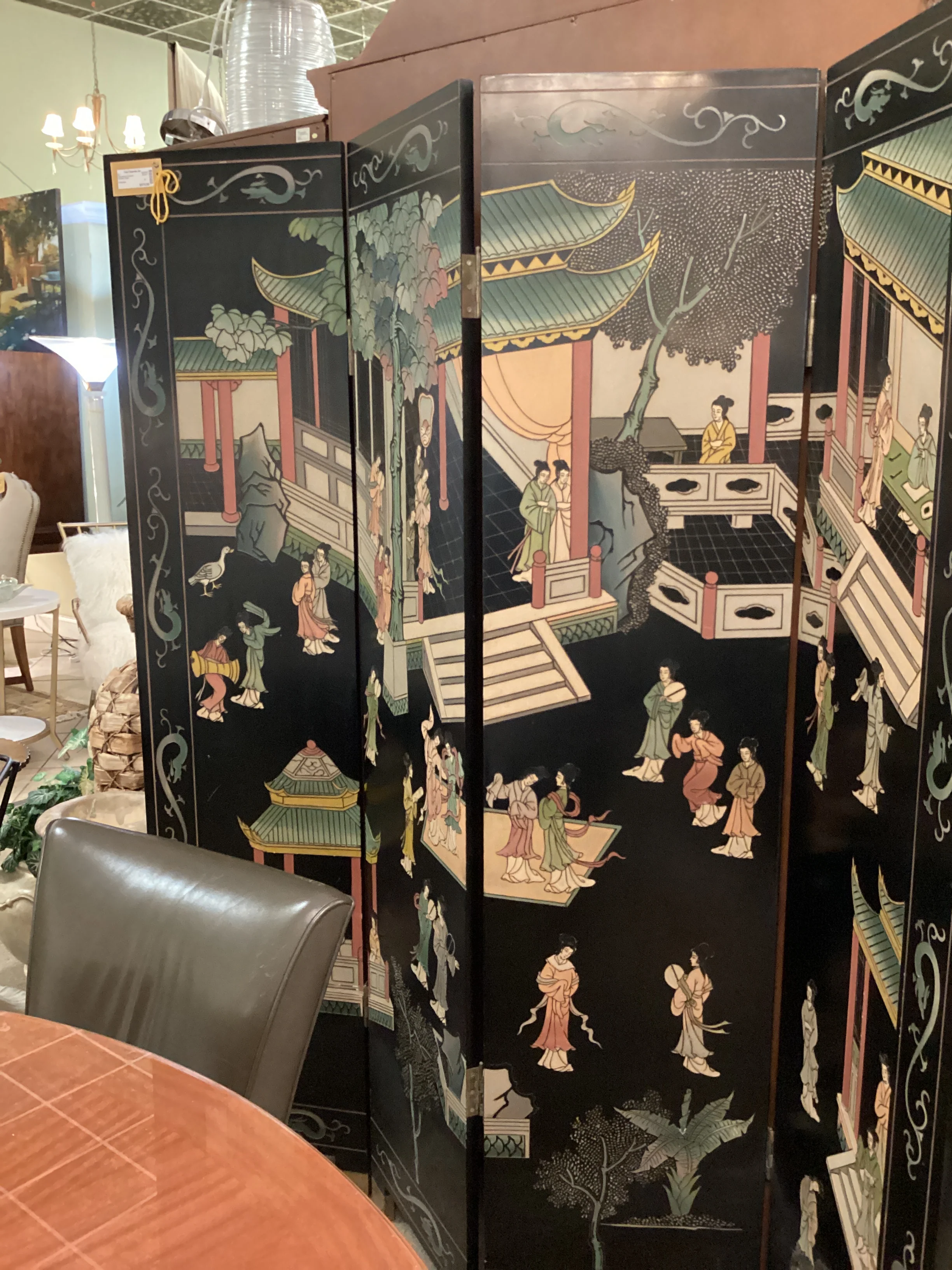 Black Oriental Screen - Image 3